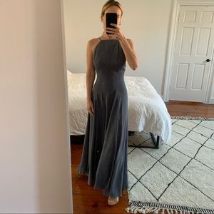 Reformation Slate Blue/Gray Long Dress SZ 0